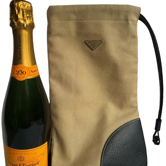 Canvas and Leather Prada Wine bag - Picture 1 of 7